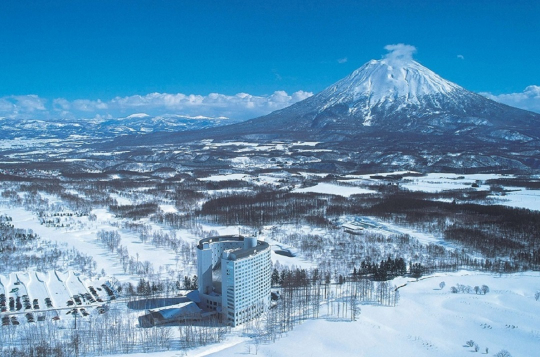 雄大な羊蹄山を望むヒルトンニセコビレッジ