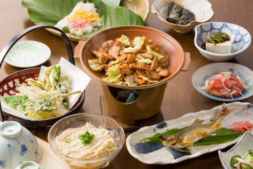 民宿しもだ:ご夕食一例